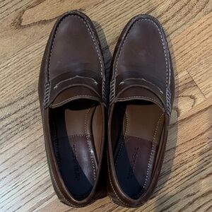 Trask Dark Brown Men's Slip-On leather Loafers size 9.5